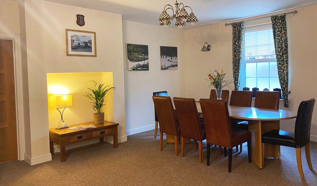 The inside of Murray's Funeral Directors Findern branch.