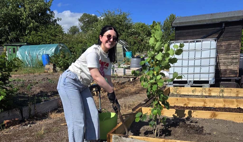 Murray's Funeral Directors Thyme To Grow Allotment offering a peaceful space for those who have experienced loss.
